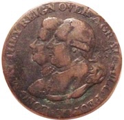 ½ Penny Warwickshire - Birmingham / Lutwyche's, United Kingdom, 1791-1797 reverse image