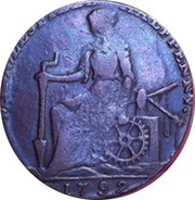 ½ Penny Cheshire - Macclesfield / William Pit P.M. obverse image