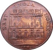½ Penny Lancashire - Manchester / I. Fielding obverse image