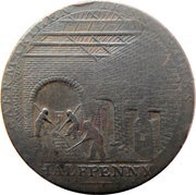 ½ Penny Carmarthenshire - Carmarthen / I. Morgan obverse image