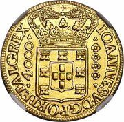 4000 Réis - João V Vila Rica Mint obverse image