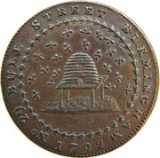½ Penny Nottinghamshire - Nottingham / Donald and Co, United Kingdom, 1792 reverse image