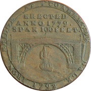 ½ Penny Shropshire – Coalbrook Dale obverse image
