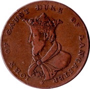 ½ Penny Lancashire - Lancaster / John of Gaunt obverse image