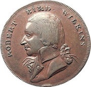 ½ Penny Hampshire - Isle of Wight / Wilkins obverse image