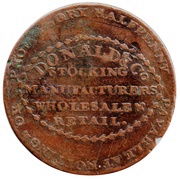 ½ Penny Warwickshire - Birmingham / Donald and Co obverse image