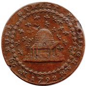 ½ Penny Warwickshire - Birmingham / Donald and Co, United Kingdom, 1792 reverse image