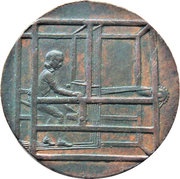½ Penny Lancashire - Rochdale / Weaver and Dove obverse image