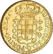 4000 Réis - José I Lisbon Mint obverse image