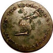 1 Cent Lancashire - Lancaster / Kentucky token obverse image