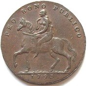 ½ Penny Warwickshire - Coventry / Lady Godiva obverse image
