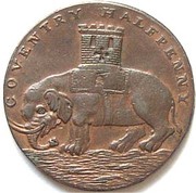 ½ Penny Warwickshire - Coventry / Lady Godiva, United Kingdom, 1792-1795 reverse image