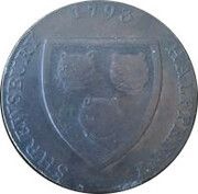 ½ Penny Shropshire - Shrewsbury / Woolpack obverse image