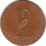 ½ Penny Hampshire - Petersfield / Holland and Andrews, United Kingdom, 1793 reverse image
