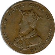 ½ Penny Lancashire - Lancaster / John of Gaunt obverse image