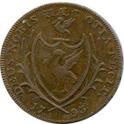 ½ Penny Lancashire - Lancaster / John of Gaunt, United Kingdom, 1793 reverse image