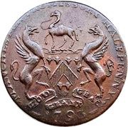 ½ Penny Lancashire - Manchester / I. Fielding obverse image