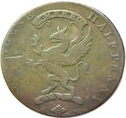 ½ Penny Kirkcudbrightshire - Thomas Scott obverse image
