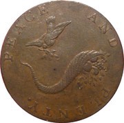 ½ Penny Hampshire - Emsworth / Peace and Plenty, United Kingdom, 1793 reverse image