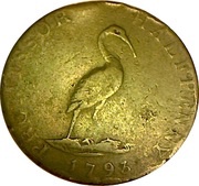 ½ Penny Cambridgeshire - Industry has its sure reward, United Kingdom, 1793 reverse image