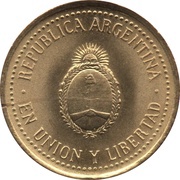 10 Centavos reeded edge; non-magnetic obverse image