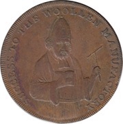 ½ Penny Shropshire - Shrewsbury / Bishop Blaze reverse image