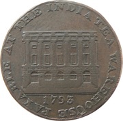 ½ Penny Somerset - Bristol / Hawkins Bird, United Kingdom, 1793 reverse image