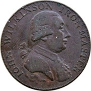 ½ Penny Warwickshire – Wilkinson / Forge obverse image