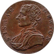 ½ Penny Middlesex - Political and Social Series / Newton obverse image