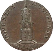 ½ Penny Warwickshire - Coventry / Lady Godiva, United Kingdom, 1793-1795 reverse image