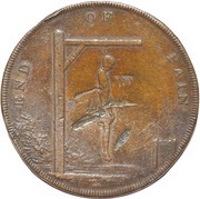 ½ Penny Middlesex - Spence's / End of Pain obverse image