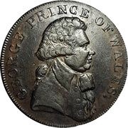 ½ Penny Sussex – Brighton / Prince of Wales obverse image