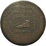 ½ Penny Hampshire - Emsworth / Earl Howe, United Kingdom, 1794 reverse image