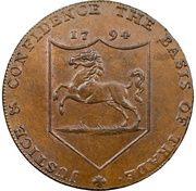 ½ Penny Kent - Hawkeurst obverse image