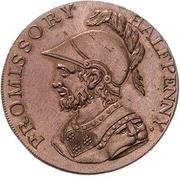 ½ Penny Hampshire - Gosport / J. Jordan obverse image