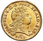 6400 Réis - João V 2nd Type of Shield; Bahia Mint obverse image