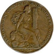 ½ Penny Warwickshire – Birmingham / Coining and Copper Co. obverse image