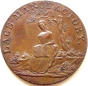 ½ Penny Bedfordshire - Leighton Buzzard / Lace Making obverse image