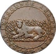 ½ Penny Kent - Appledore / W. Peckham, United Kingdom, 1794 reverse image