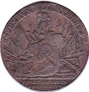 ½ Penny Cornwall - Penryn / Volunteers, United Kingdom, 1794 reverse image