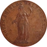 ½ Penny Durham - South Shields obverse image