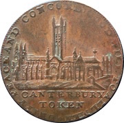 ½ Penny Kent - Canterbury / J. Mathews obverse image