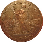 ½ Penny Lincolnshire - Spalding / T. Jennings obverse image