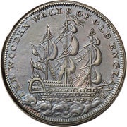 ½ Penny Westmoreland - Kendal, United Kingdom, 1794 reverse image