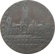 ½ Penny Kent - Canterbury / J. Robertson obverse image