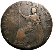 ½ Penny Hampshire - Emsworth / J. Stride, United Kingdom, 1794 reverse image