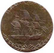 ½ Penny Hampshire - Emsworth / Earl Howe, United Kingdom, 1794 reverse image