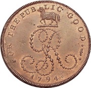 ½ Penny Sussex - Frant / G. Ring obverse image