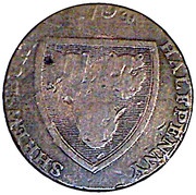 ½ Penny Shropshire - Shrewsbury / Woolpack obverse image