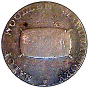 ½ Penny Shropshire - Shrewsbury / Woolpack reverse image